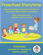 Preschool Storytime (B,MCI)
