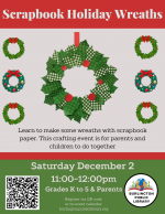 Scrapbook Holiday Wreaths: Children & Parent Craft (B,MCI)