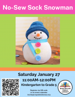 No-Sew Sock Snowman Craft: Children & Parent Craft (B,MCI)