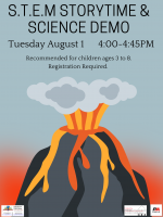 S.T.E.M  Storytime & Science Demonstration (B, MCI)