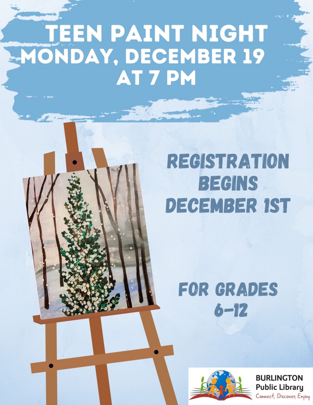 12/19/2022 Teen Paint Night Burlington Public Library