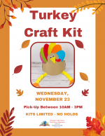 FINISHED - Take Home Turkey Craft Kit