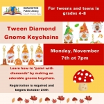 Tween Diamond Gnome Keychains 