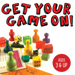 Various board game pieces on a white background.