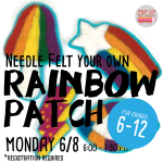 Rainbow Felted Patches