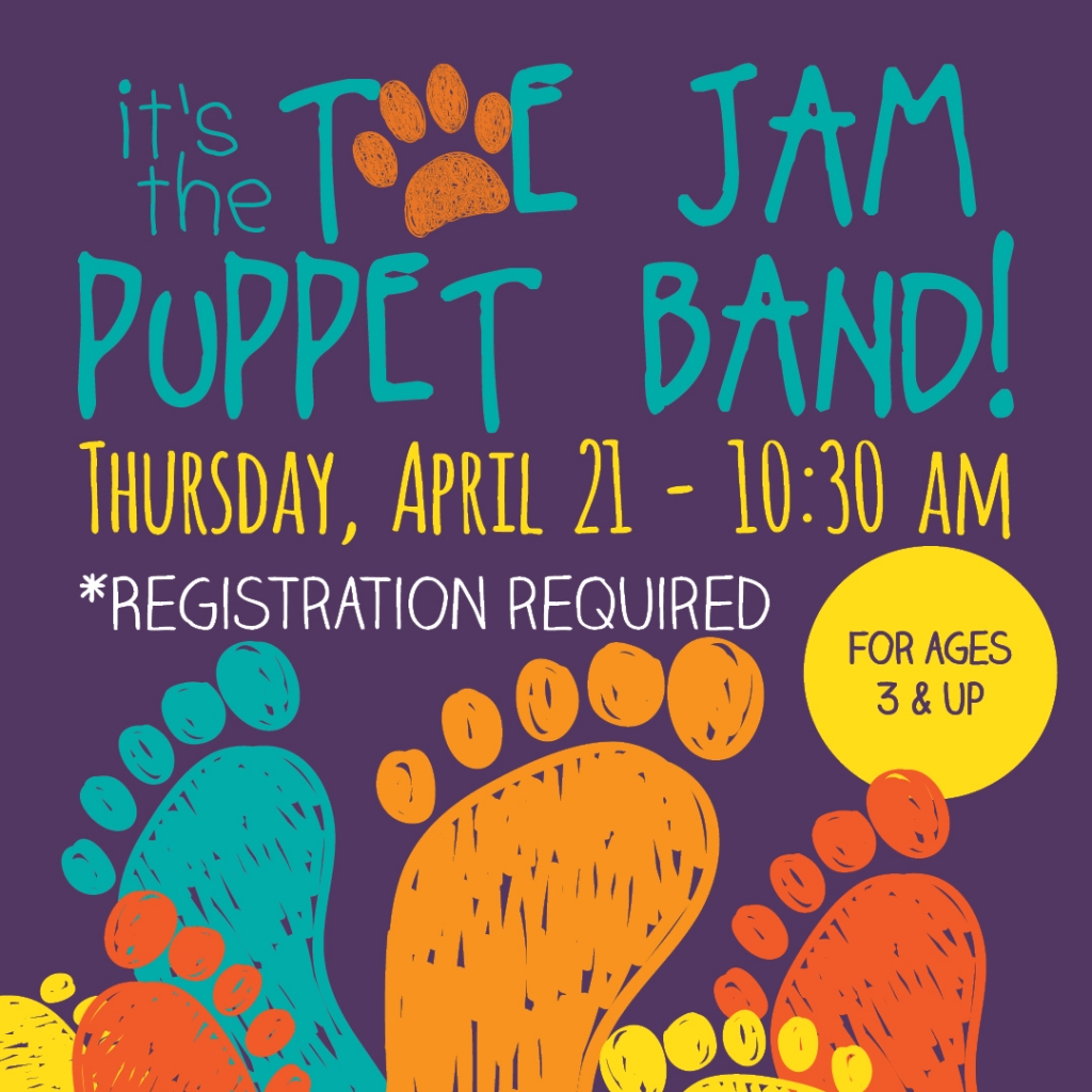 04/21/2022 Toe Jam Puppet Band (ages 3 and up) Cary Memorial Library