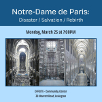 Scenes of the interiror of Notre Dame Cathedral