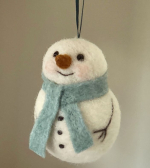 Needle felted snowman