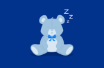 sleeping stuffed animal