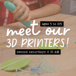 child drawing with 3d pen