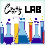 A graphic with colorful lab beakers and the words Craft Lab.