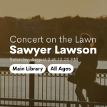 Sawyer Lawson walks across a bridge holding two guitars