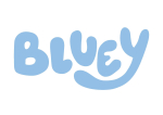 The official Bluey Logo provided for public download courtesy of Disney+.