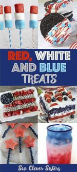 Sweet treats in red, white and blue