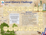 Gameboard with historical statues and images