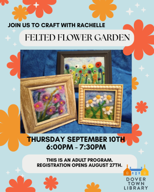 Craft with Rachelle Felted Flower Garden image