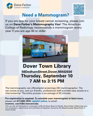 Dana-Farber Mammography Van image