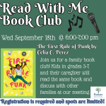 Read with Me Book Club:  The First Rule of Punk by Celia C. Perez 