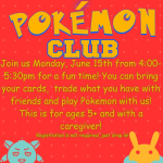 June Pokemon Club. 