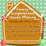 Family Gingerbread House Making