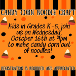 Candy Corn Noodle Crafts