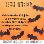 Coffee Filter Bats 