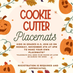 Cookie Cutter  Placemats 