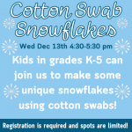 Cotton Swab Snowflakes 