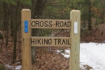 cross road trail sign
