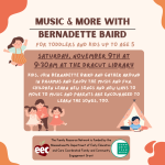 Music and More with Miss Bernadette 
