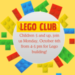 October Lego Club. 