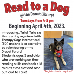 Read to a Dog: Talia