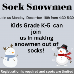 Sock Snowmen 