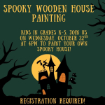 Spooky Wooden House Painting. 