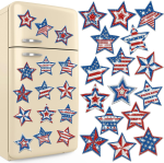 Red, white and blue stars