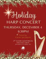 Holiday Harp Concert event poster