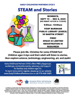 STEAM and Stories Event poster