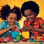 children building with materials