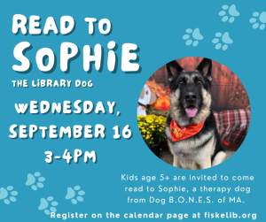 Read to Sophie the Library Dog image