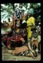 Ancestral masquerades, Iddo-Okpella, Etsako area, Edo State, Nigeria, 1973. 