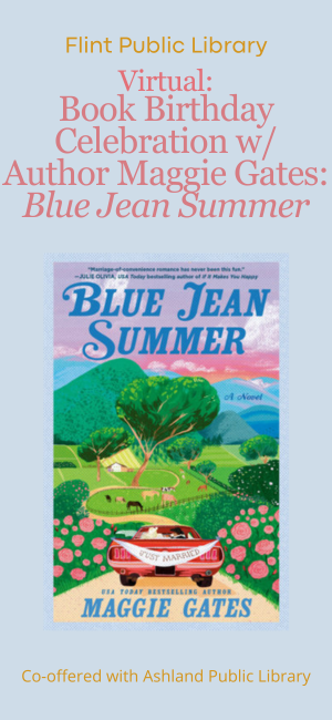 Virtual - Book Birthday Celebration with Author Maggie Gates: "Blue Jean Summer" image