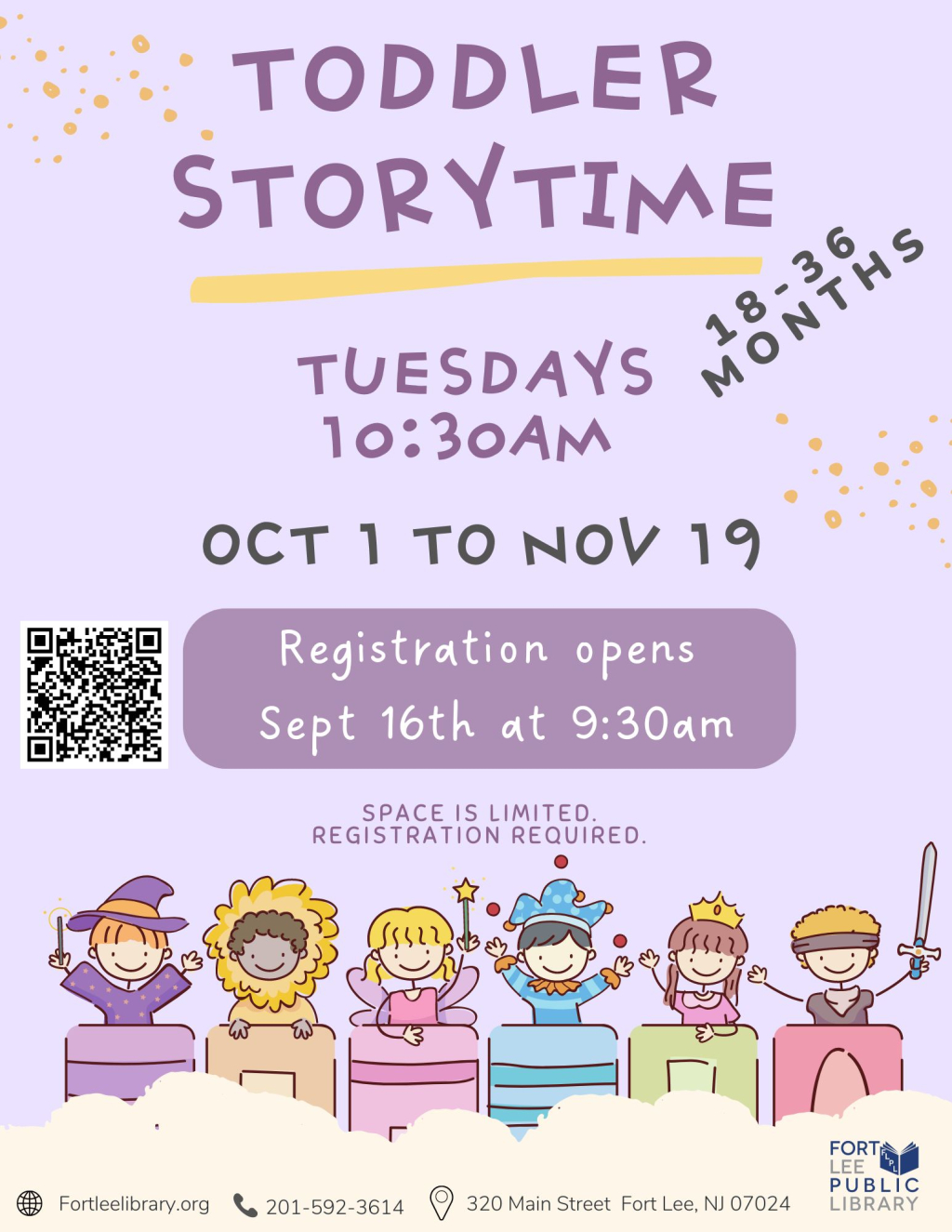 10 15 2024 toddler storytime fort lee public library