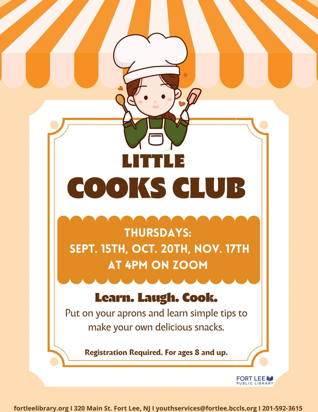 09/15/2022 Little Cooks Club (VIRTUAL) Fort Lee Public Library