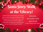Santa StoryWalk at the Library!
