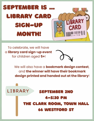 Library Card Sign-Up Event image