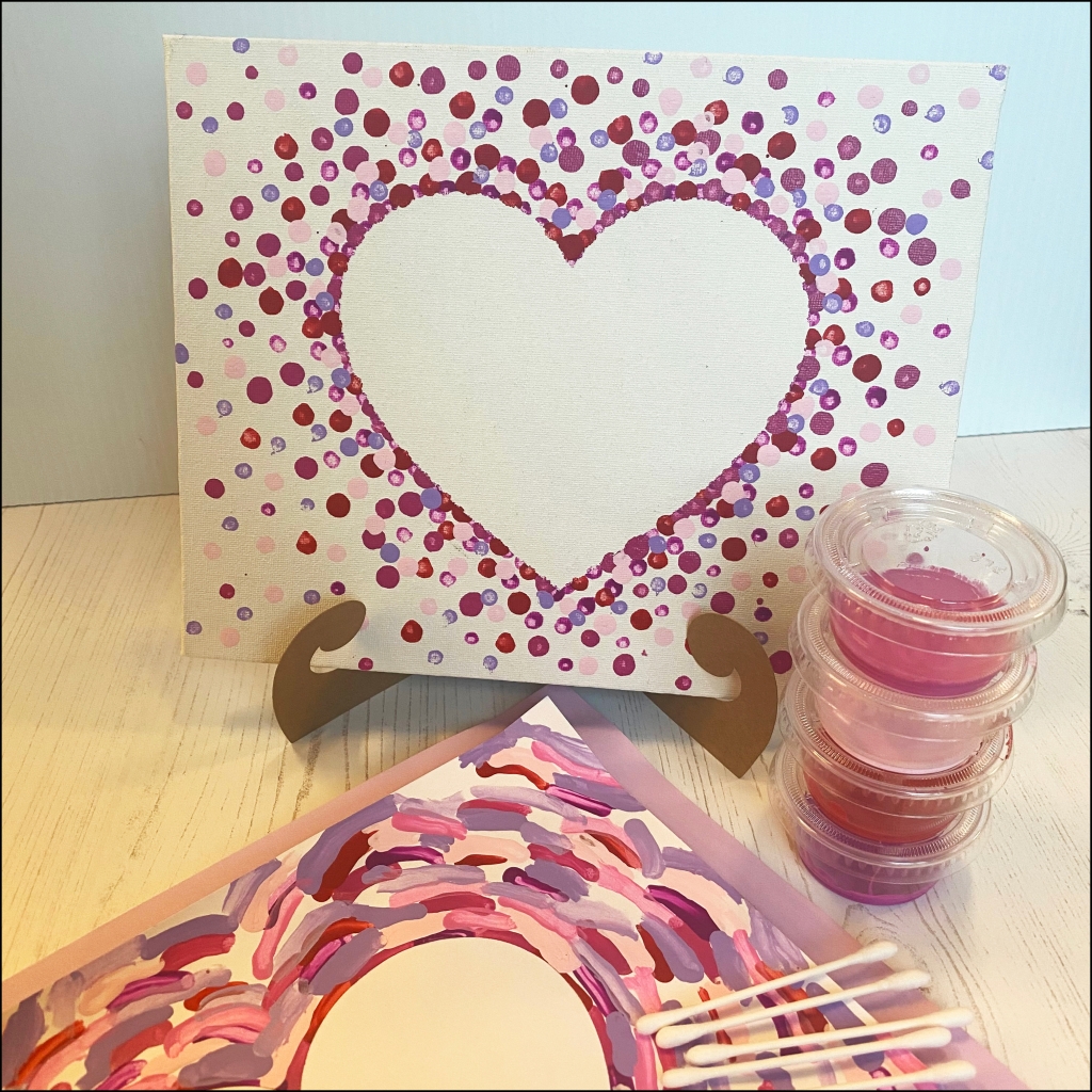 02/05/2021 Take & Make Craft Qtip Heart Painting Gleason Public