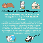 Summer '25 Stuffed Animal Sleepover