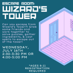 Escape Room: Wizard's Tower; Ages 8-11