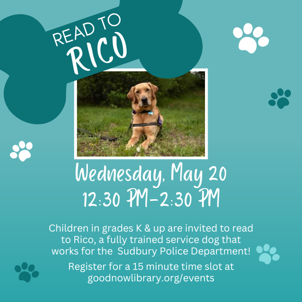 Read to Rico! Grades K & up