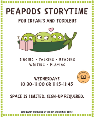 Peapods Storytime for Ages 0-2 image